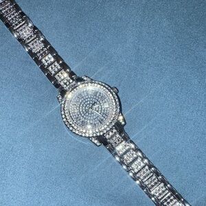 Silver Rhinestone Watch